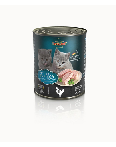 LEONARDO Quality Selection Kitten Conserva hrana pisoi 800 g