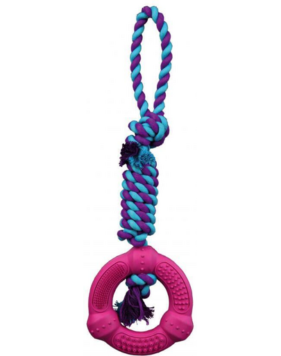 TRIXIE Inel pe sfoară „Denta Fun" 12 cm/41 cm