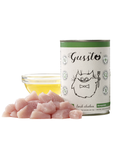 GUSSTO Cat Fresh Chicken cu pui 400 gr