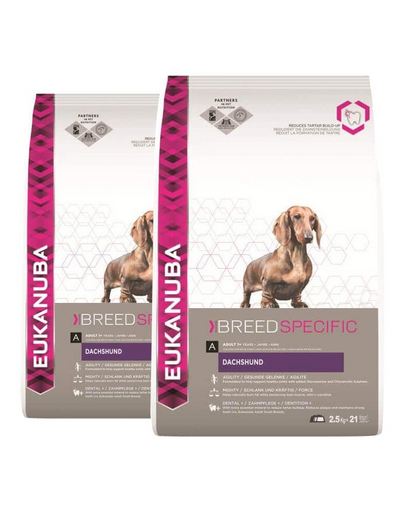 EUKANUBA Adult Breeds Specific Dachshund Chicken hrana uscata caini adulti 15 kg (2 x 7.5 kg)