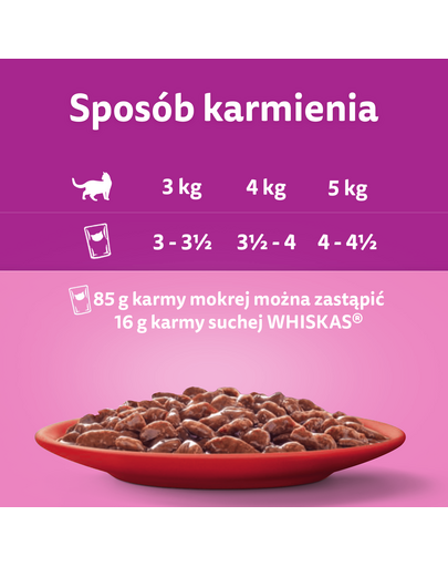 WHISKAS Adult plic hrana pisica 28x85g vita in sos