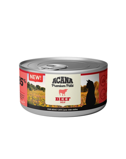 ACANA Premium Pate Beef pate vita pentru pisici 24 x 85 g