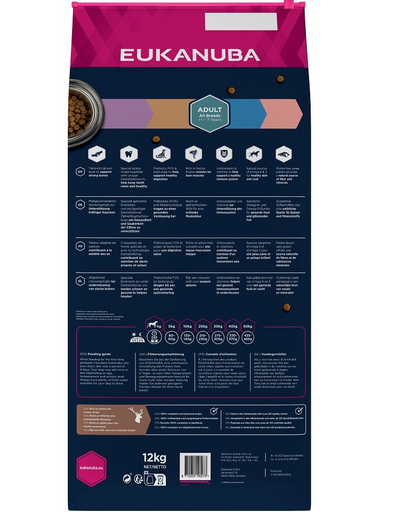 EUKANUBA Grain Free S-XL Adult 12 kg Hrana uscata pentru caini, cu vanat