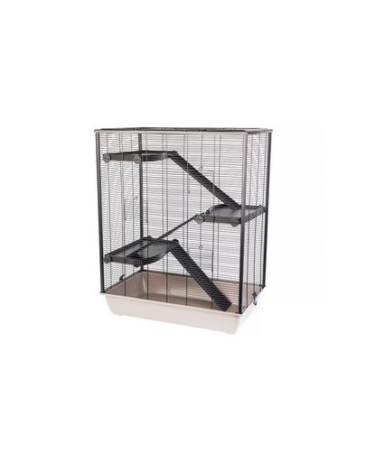 INTERZOO Diego + PL Cusca 3 etaje pentru rozatoare 78 cm bej deschis