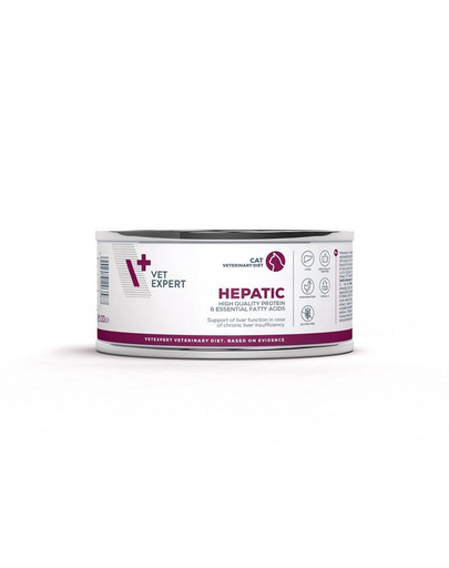 VET EXPERT Veterinary Diet Cat Hepatic 100 g hrana umeda veterinara pisici pentru sustinere functie hepatica