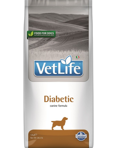 FARMINA Vet Life Dog Diabetic Sac Hran pentru caini adulti 12 kg
