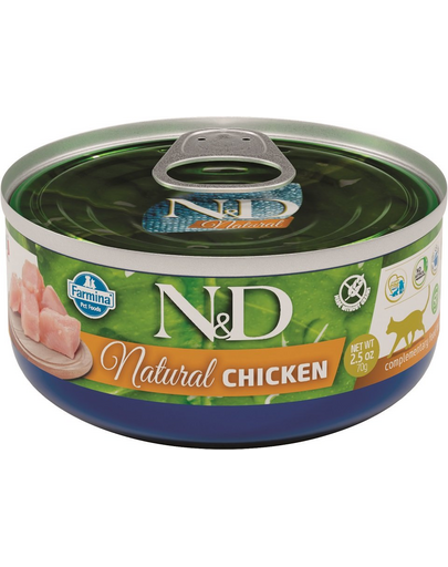 FARMINA N&D Hrană umedă penru pisici, din pui - 80 g