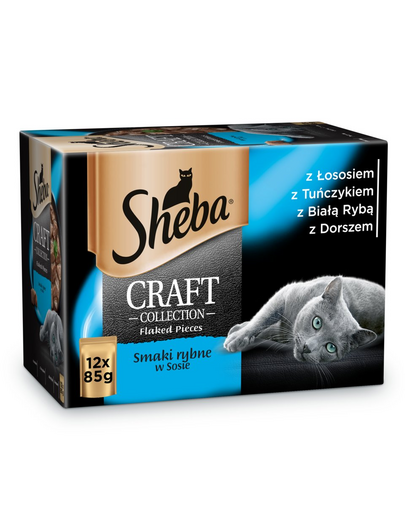 SHEBA Craft Collection cu pește în sos 12x85g
