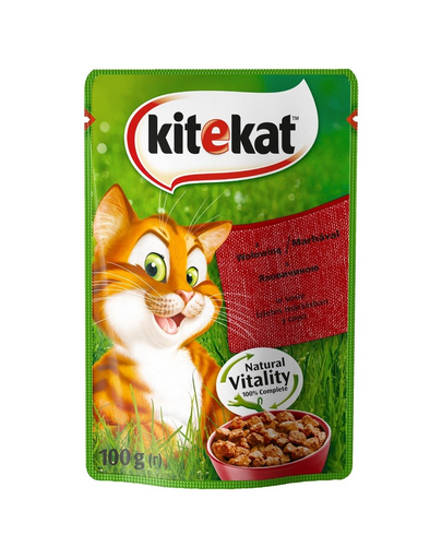 KITEKAT cu vită în sos 24 x 100 gr