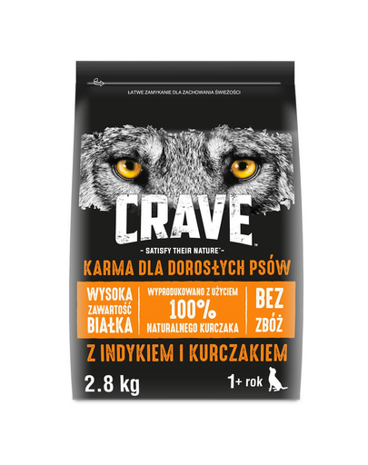 CRAVE Hrana umeda pentru pisici adulte, cu pui si curcan 2,8kg