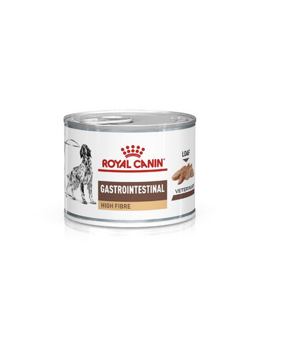 ROYAL CANIN Veterinary Gastrointestinal High Fibre 12 x 200 g pateu pentru câini cu tulburări digestive