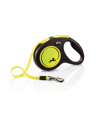 FLEXI New Classic Neon lesa automata pentru caini, marimea M, 5 m