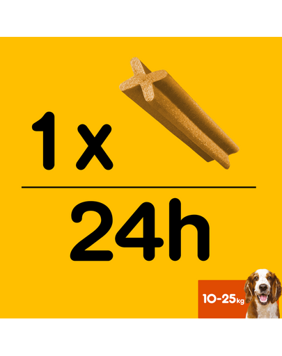 PEDIGREE DentaStix Sticks dentitie caini talie medie 7 buc - 180g