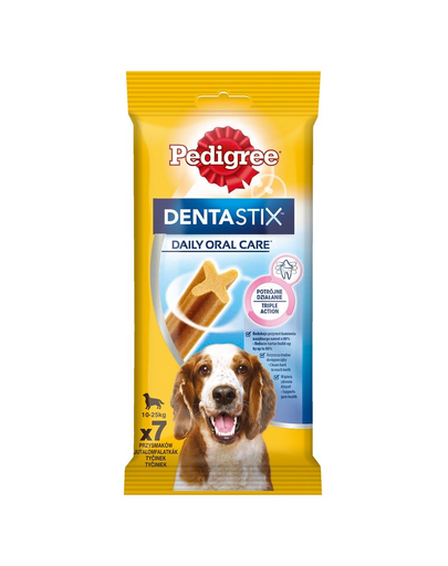 PEDIGREE DentaStix Sticks dentitie caini talie medie 7 buc - 180g