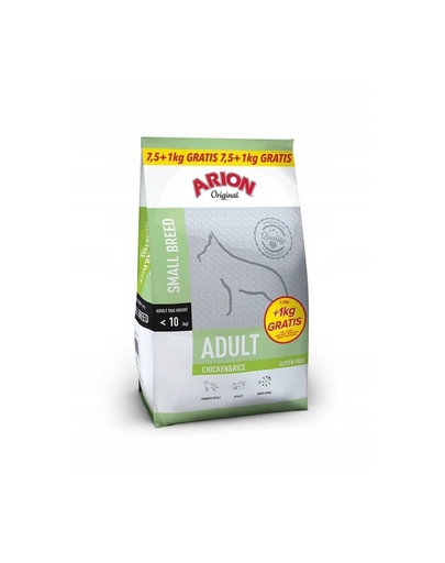 ARION Original Adult Small Chicken & Rice 7,5 kg + 1 kg GRATIS hrana caini rasa mica