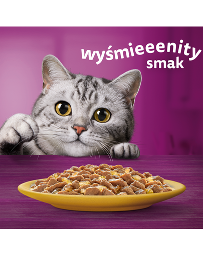 WHISKAS Adult pui in aspic pentru pisici adulte 28x85g hrana umeda