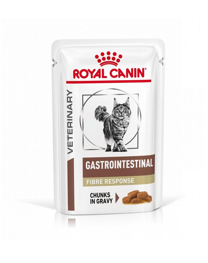 ROYAL CANIN Veterinary cat Gastrointestinal Fibre Response 12x85 g hrana in sos pentru pisici care sufera de laxitate si constipatie