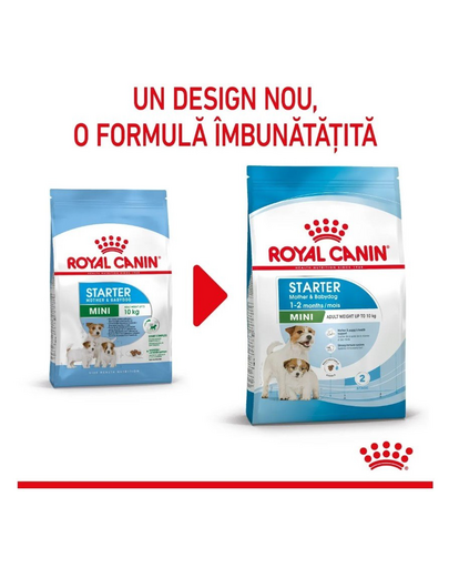 ROYAL CANIN Mini Starter Mother& Babydog 4 kg hrana pentru femele gestante si care alapteaza si catelusi de la 4 la 8 saptamani de talie mica