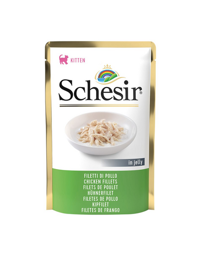 SCHESIR Hrana umeda pentru pisoi, cu file de pui, 85 g