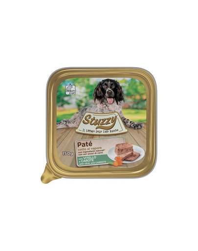 STUZZY Pate cu vitel si morcov hrana caine adult 150 g