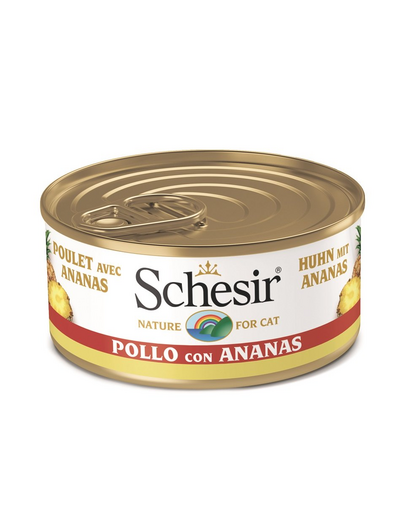 SCHESIR Fruit hrana pisica, pui cu ananas 75 g