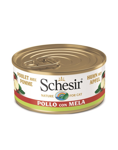 SCHESIR Fruit hrana umeda pisica, pui cu mar 75 g