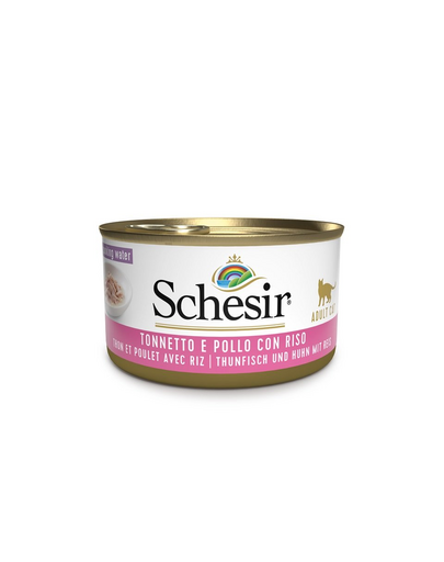 SCHESIR Ton cu fileuri de pui și orez 85 g