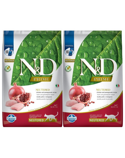 FARMINA N&D Prime Cat Chicken & Pomegranate Neutered 2 x 5 kg hrana pisici dupa sterilizare