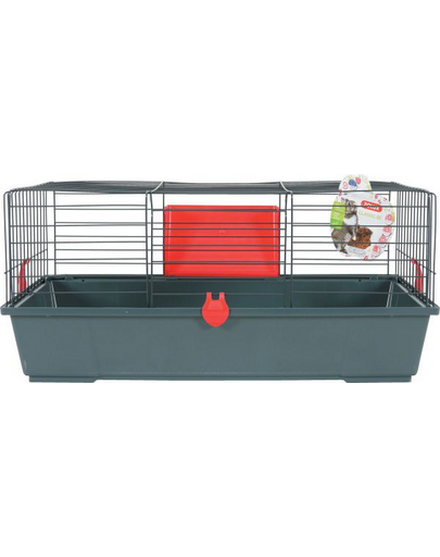 ZOLUX Cusca pentru iepuri, porcusori de Guineea Classic 80 cm gri/rosu