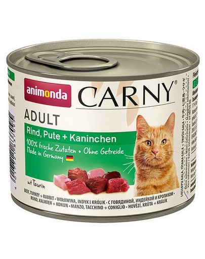 ANIMONDA Carny Adult Vită, Curcan și Iepure 200 g