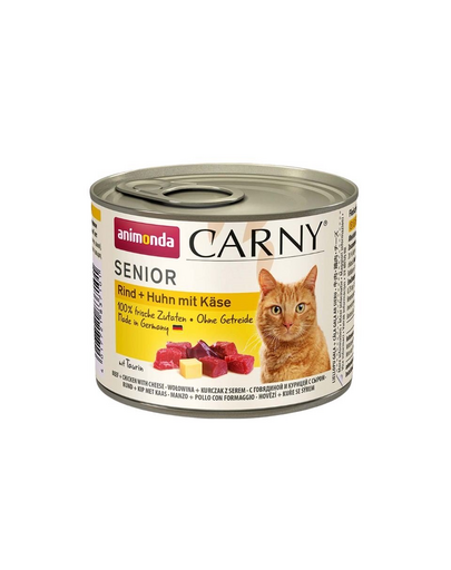 ANIMONDA Carny Senior Vită, Pui și Brânză 200 g