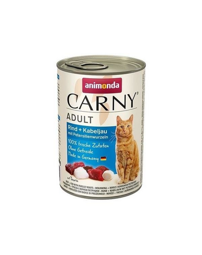 ANIMONDA Carny Adult cu Vită, Cod și Păstârnac 400g