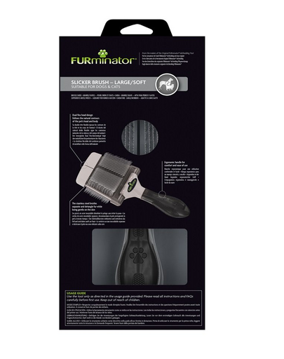 FURMINATOR Perie moale pentru caini si pisici L Soft