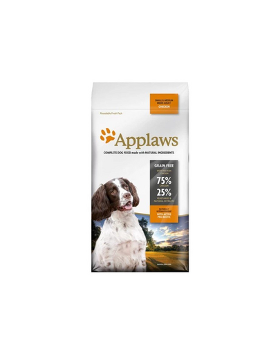 APPLAWS Dog Adult Small & Medium Breed Chicken Hrana caine talie mica si medie, cu pui 2kg