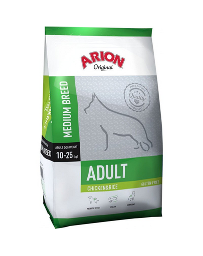 ARION Original Adult Medium Chicken&Rice 12 kg hrana caini adulti talie medie, pui si orez