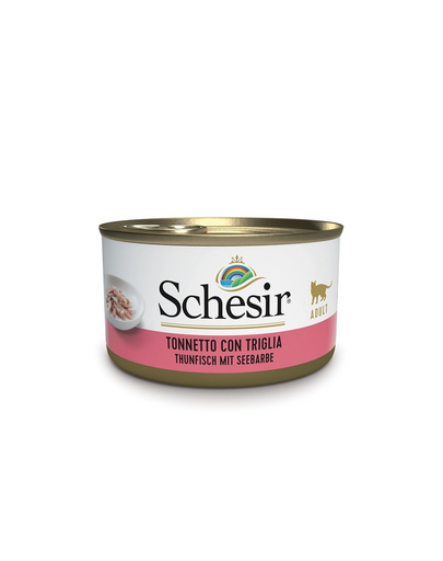SCHESIR Hrană umedă pentru pisici, cu ton și red mullet 85 g