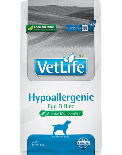 FARMINA Vet Life Hypoallergenic ou & orez 2 kg Hrana pentru caini cu alergii
