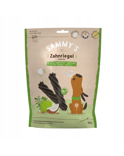 BOSCH SAMMY’S Tooth Bar Dental Snack mar si rodie 250 g recompensa dentara caini