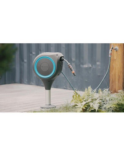 GARDENA Tambur furtun terasa RollUp M, furtun 20 m, cu infasurare automata