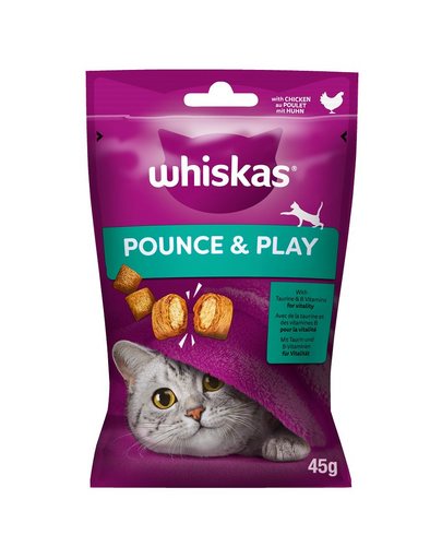 WHISKAS Energie si Vitalitate 45 g recompensa pisici cu pui