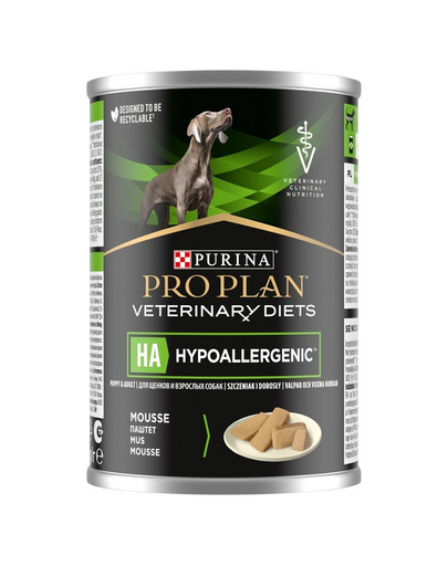 PURINA PRO PLAN Veterinary Diets Canine Hypoallergenic 400 g mousse hrana umeda caine
