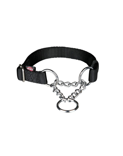 TRIXIE Zgardă strangulantă bandă 35 - 50 cm / 20 mm negru