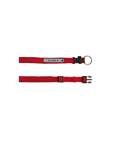 TRIXIE Zgardă cu medalion S 30 – 35 cm / 20 mm roșu
