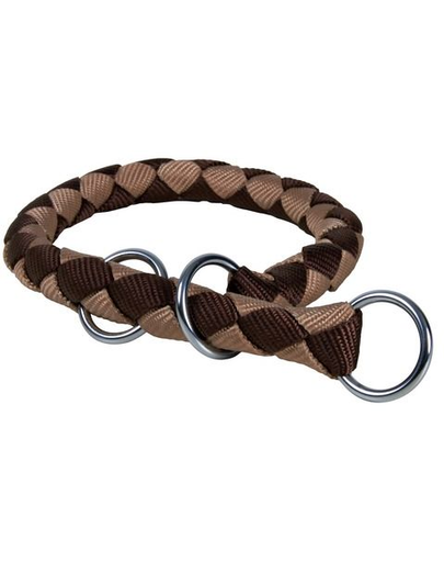 TRIXIE Zgardă strangulantă bandă "Cavo" 39 - 45 cm / 12 mm maro - bej
