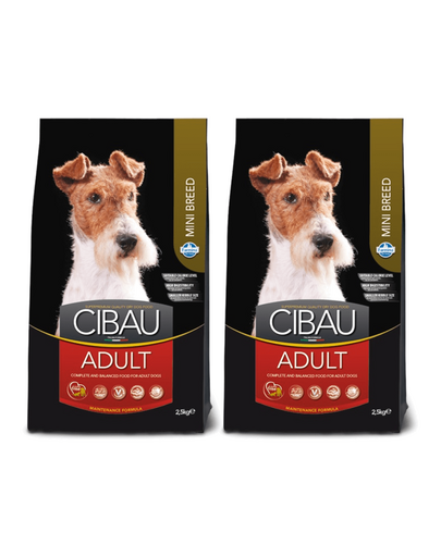 FARMINA Cibau Adult Mini 2 x 2,5 kg hrana caini adulti talie mica