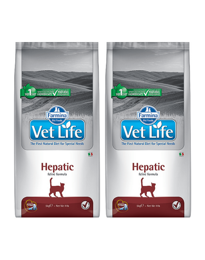 FARMINA Vet Life Hepatic Cat 10 kg x 2 dieta veterinara pisici cu afectiuni hepatice