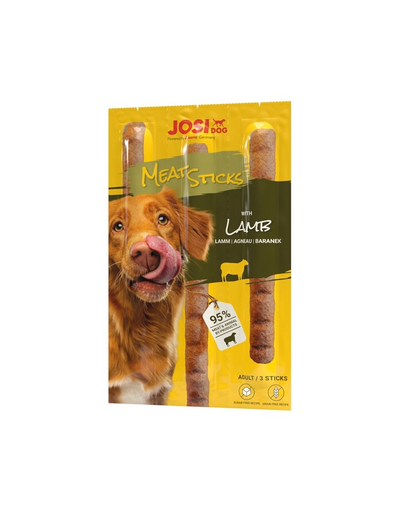 JOSERA JosiDog Meat Sticks pentru caini cu miel 33g