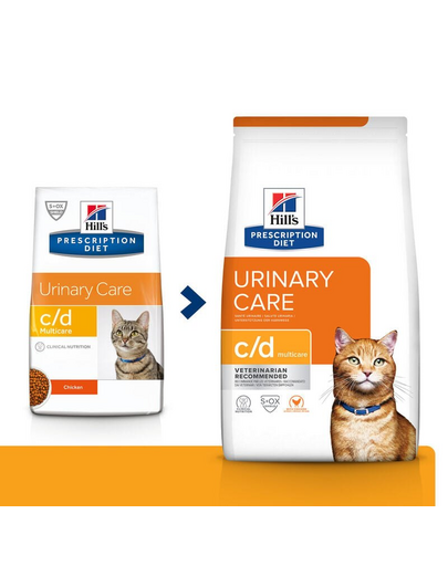 HILL'S Prescription Diet c/d Multicare cu pui 3kg hrana dieta pentru pisici