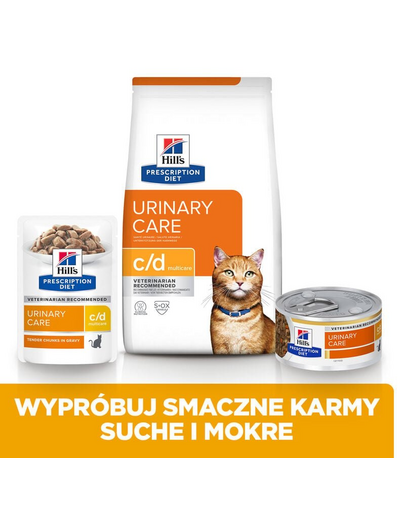 HILL'S Prescription Diet c/d Multicare cu pui 3kg hrana dieta pentru pisici
