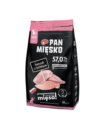 PAN MIĘSKO hrana uscata pentru pisoi XS 10 kg, cu pui si iepure
